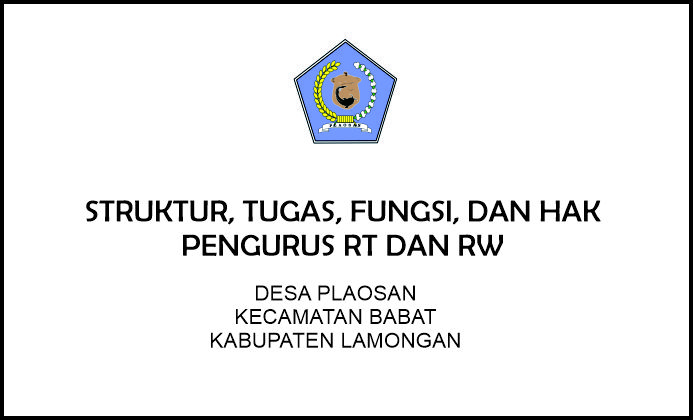 RT dan RW Desa Plaosan